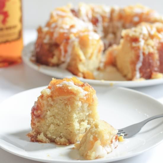 Cinnamon Whiskey Vanilla Peach Cake - Recipe photo by cupcakesfordinner