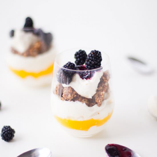 Blackberry Lemon Parfait - Recipe photo by cococakeland