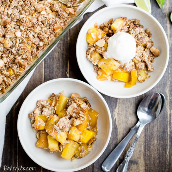 Mango Pineapple Crumble - Recipe photo by bakerita