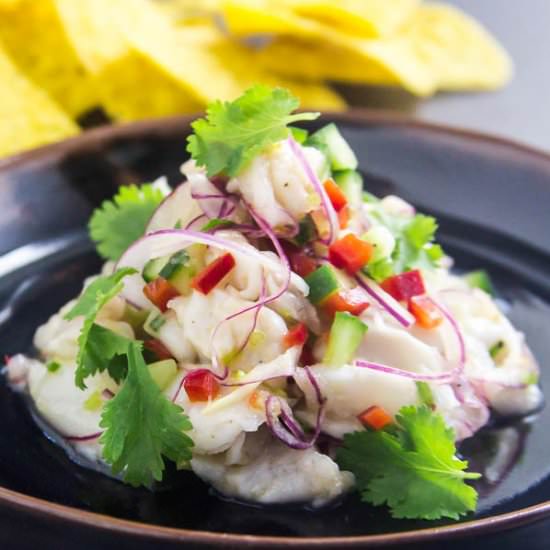 Simple Snapper Ceviche - Recipe photo by Words with Food