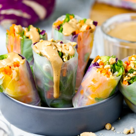 Raw Wraps with Satay Sauce - Recipe photo by Planticize