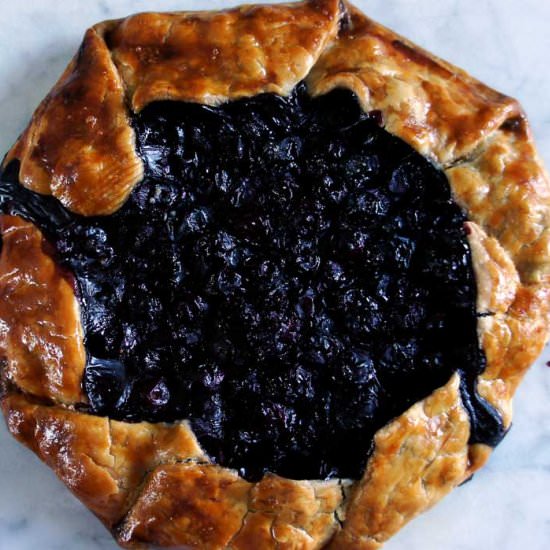 The Easiest Blueberry Galette - Recipe photo by youcaneatnow