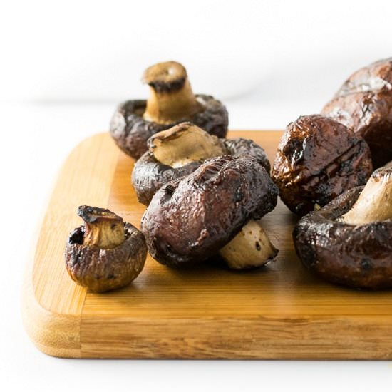 Smoked Mushrooms on Grill or Smoker - Recipe photo by Fox Valley Foodie