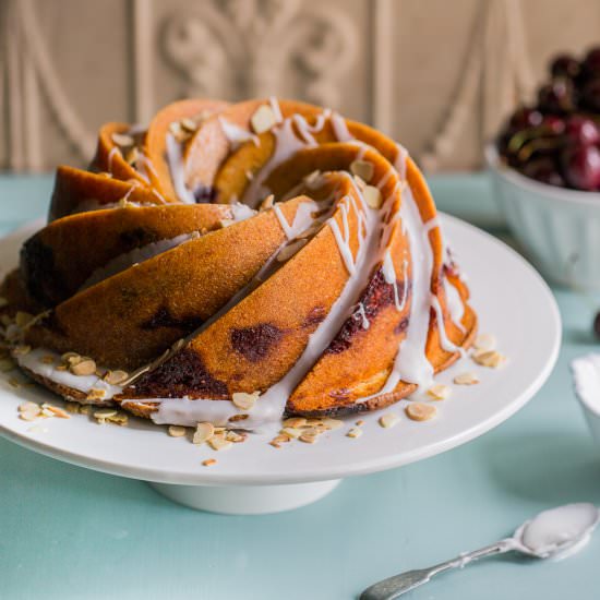Cherry Bakewell Bundt Cake - Recipe photo by Cygnet Kitchen
