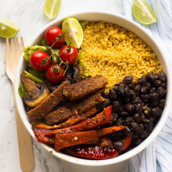 Vegan Fajita Bowls - Recipe photo by jessicainthekitchen