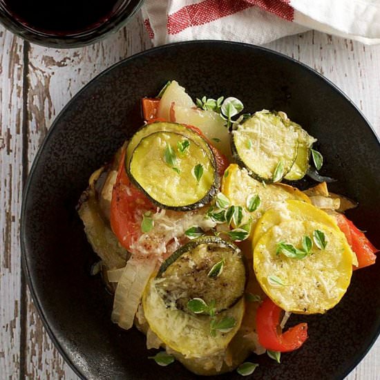 Summer Vegetable Bake - Recipe photo by PinchandSwirl