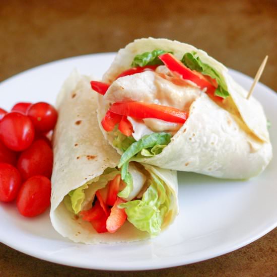 Asian Chicken Wrap - Recipe photo by Paulas Plate