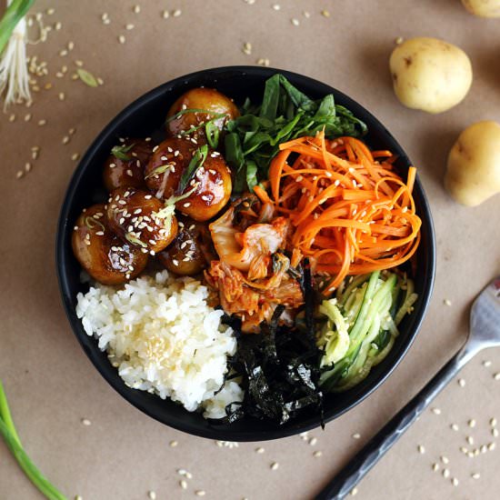 Korean Potato Bowl - Recipe photo by ilovevegan