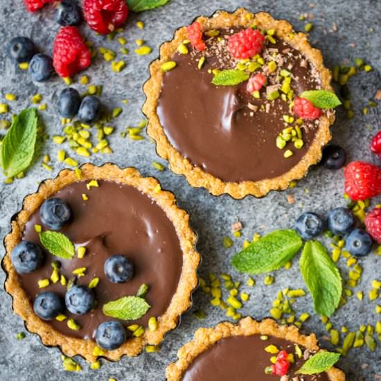 Vegan Chocolate Ganache Torte - Recipe photo by laurencariscooks