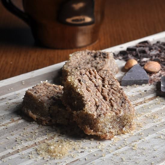 Mocha Almond Sables - Recipe photo by BatterandDough