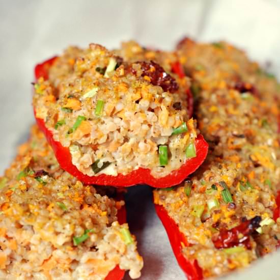 Stuffed Red Pepper Bell - Recipe photo by dietetyczne-fanaberie