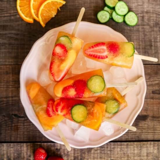 Pimm's ice lollies - Recipe photo by littlesunnykitchen