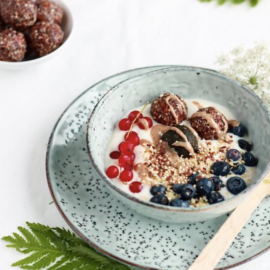 Energy Ball Yogurt Bowl - Recipe photo by Raspberrysue
