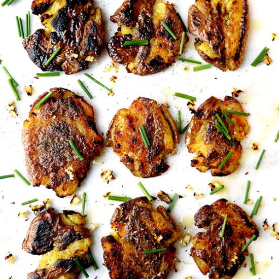 Smashed Red Potatoes - Recipe photo by misspickledplum