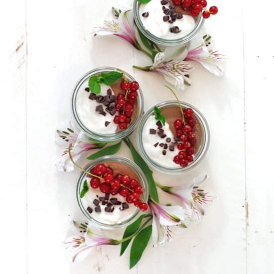 Vegan Chocolate Pots de Creme - Recipe photo by greensmoothiegourmet