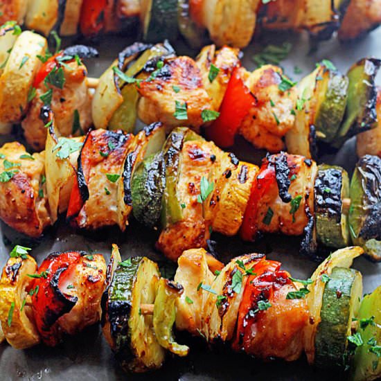 Grilled Apricot Chicken Kabobs - Recipe photo by grandbabycakes