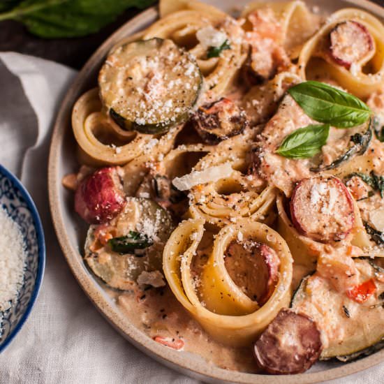 Summer Veggie Pasta - Recipe photo by saltandlavender