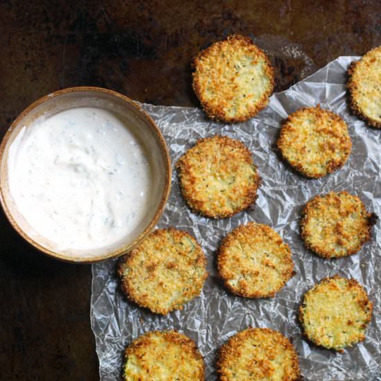 Crispy Baked Zucchini Chips - Recipe photo by susanstable