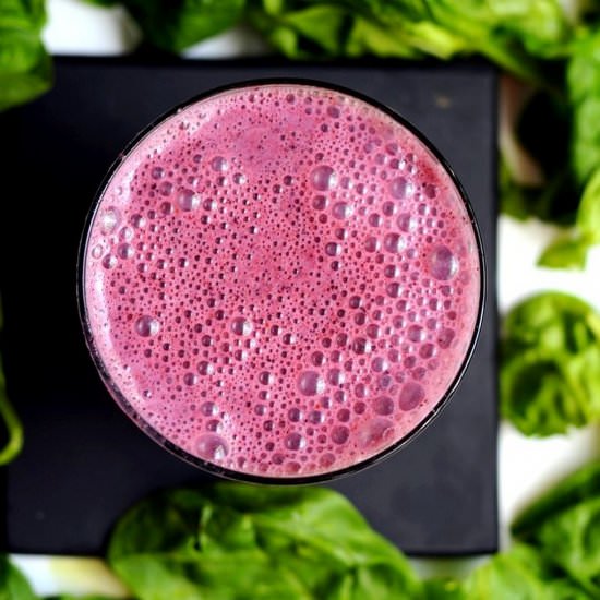 Blueberry Spinach Juice - Recipe photo by JeeviKitchen