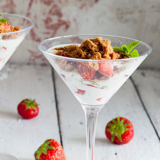 Quark, Strawberry and Coffee Dessert - Recipe photo by ohmydish