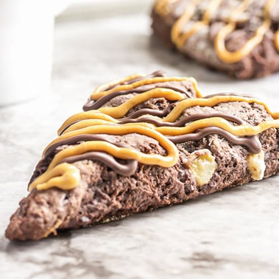 Triple Chocolate Banana Scones - Recipe photo by justalittlebitofbacon