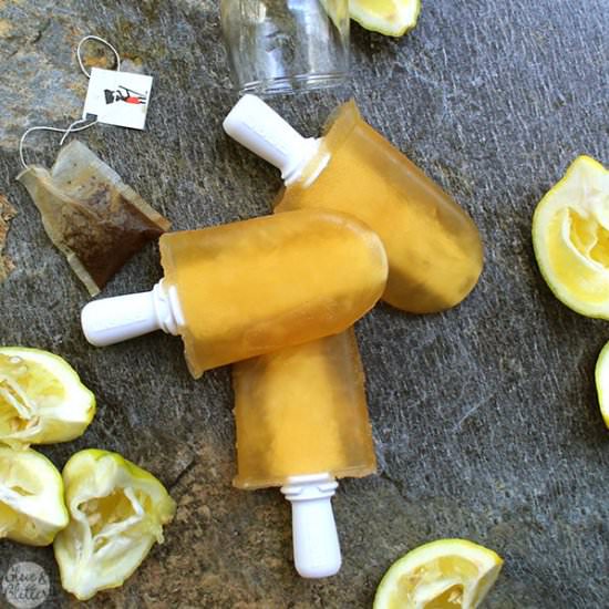 Spiked Arnold Palmer Pops - Recipe photo by glueandglitter