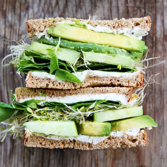 Cucumber and Avocado Sandwich - Recipe photo by twopeasandtheirpod