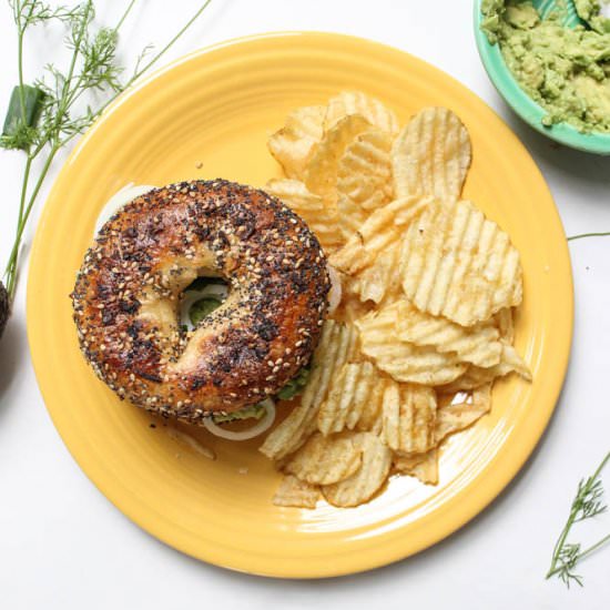 Avocado Bagel Sandwich - Recipe photo by strawberry17