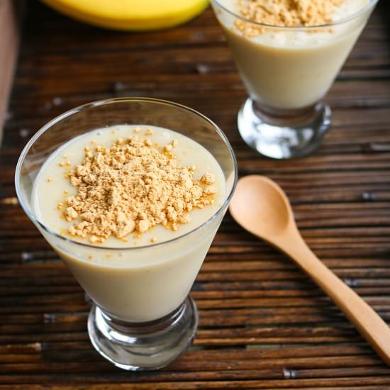 Amazake Banana Pudding - Recipe photo by asianveganandbeyond