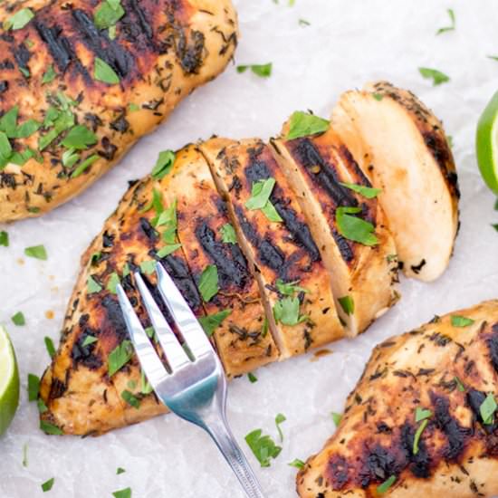 Juicy Chargrilled Lime Chicken - Recipe photo by KitchenMason
