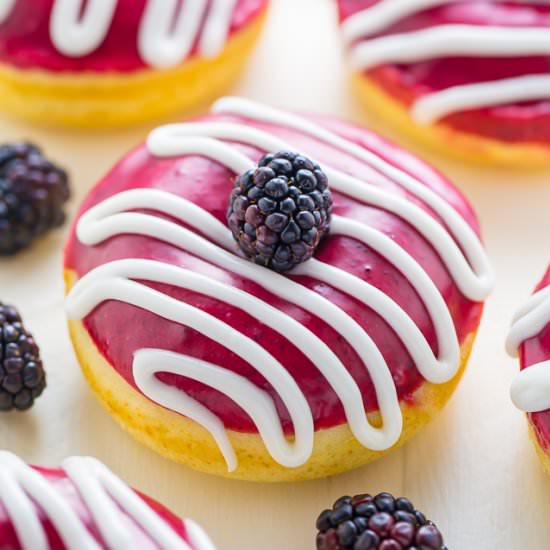 Blackberries and Cream Donuts - Recipe photo by BakerbyNature