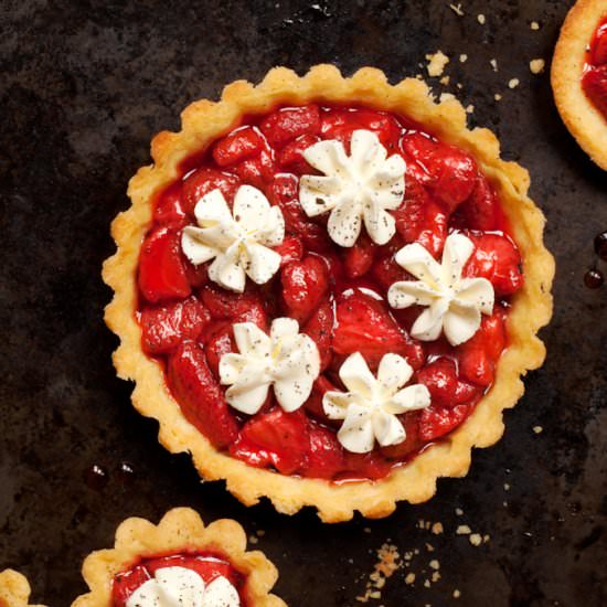 Strawberry Tarts - Recipe photo by littlesugarsnaps