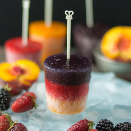 Berrylicious Peach Popsicles - Recipe photo by rollingspoons