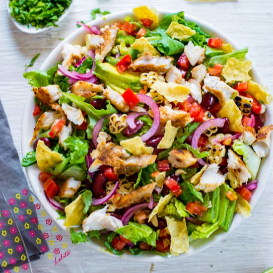 Blackened Fish Taco Salad - Recipe photo by ChefDeHome