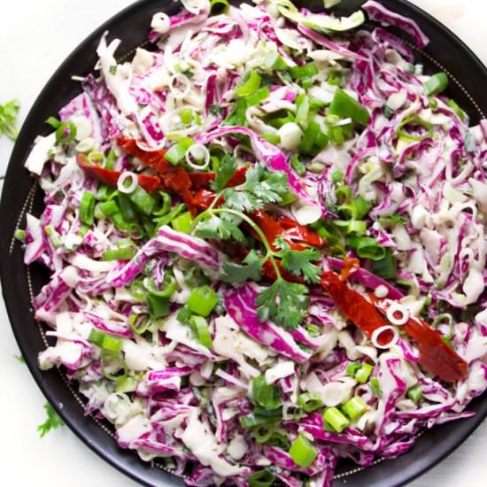 Chipotle Coleslaw - Recipe photo by panning the globe
