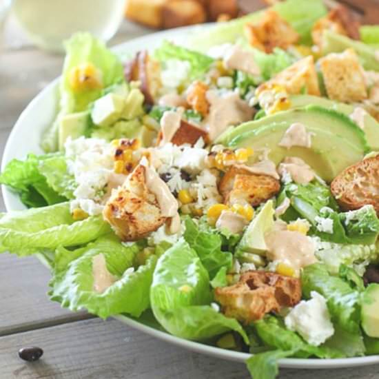 Chipotle Caesar Salad - Recipe photo by laughingspatula.com