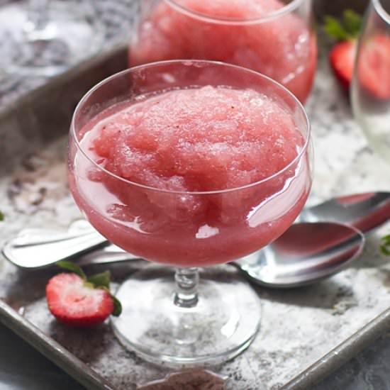 Strawberry Frosé - Recipe photo by cookingforkeeps