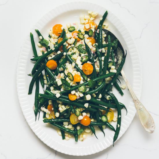 Green Bean, Tomato and Corn Salad - Recipe photo by MillysKitchen