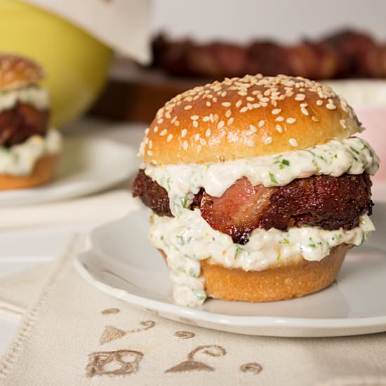 Bacon Wrapped Liverwurst Sliders - Recipe photo by cupofzest