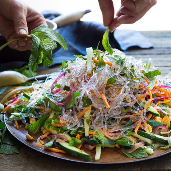 vietnamese vermicelli salad - Recipe photo by Feasting at Home