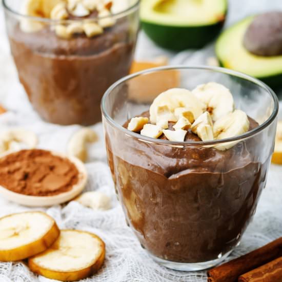 Simple Chocolate Hazelnut Mousse - Recipe photo by VeganKitchn