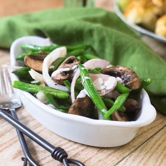Green Bean Salad with Tahini - Recipe photo by Feed Your Soul