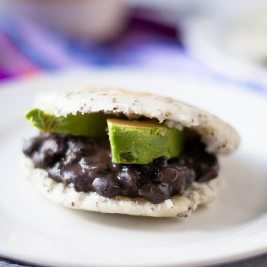 Chia Seed Arepas - Recipe photo by thymeandlove