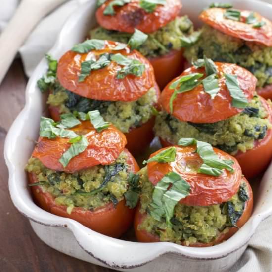 Stuffed Tomatoes - Recipe photo by Stacey Homemaker