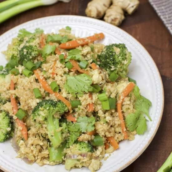 30-Min Ginger Cauliflower Rice - Recipe photo by Stacey Homemaker