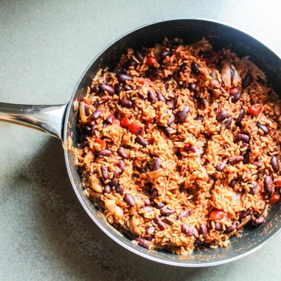 Mexican Red Beans with Rice - Recipe photo by Lisa G Cooks