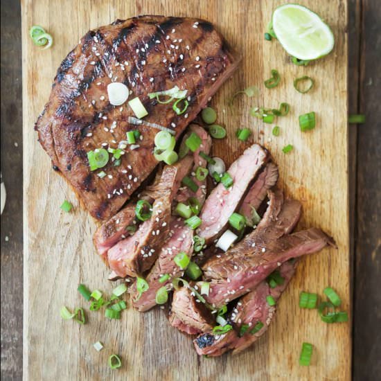 Asian Grilled Flank Steak - Recipe photo by joyfulhealthyeats