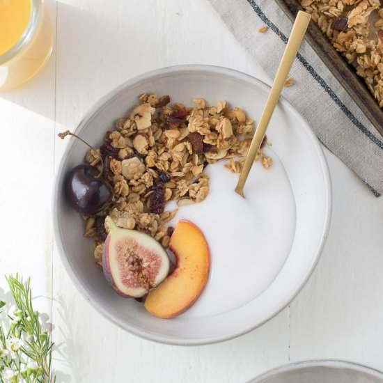 Nutty & Seedy Dried Fruit Granola - Recipe photo by On The DF