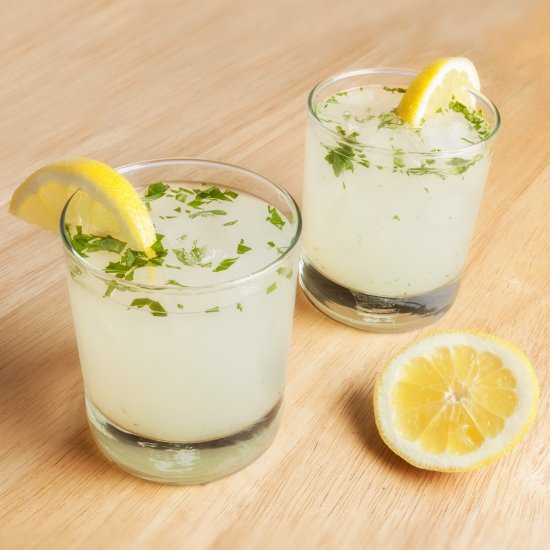 Spiked Basil Lemonade - Recipe photo by FortheChef