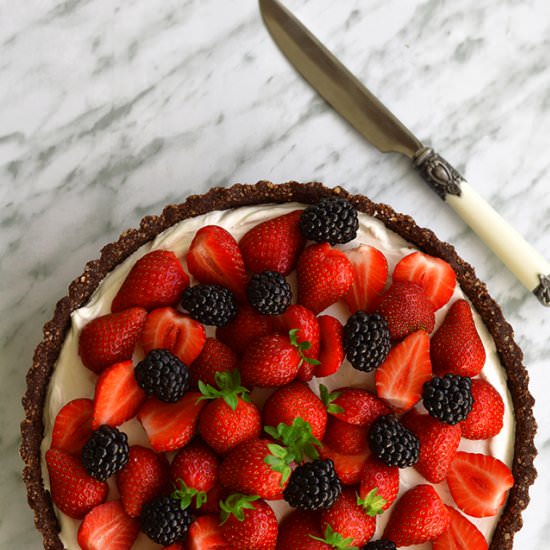 Strawberry & Blackberry Cheesecake - Recipe photo by Bocadinhos de Acucar